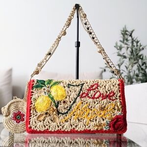 Dolce & Gabbana 2016 runway Raffia bag